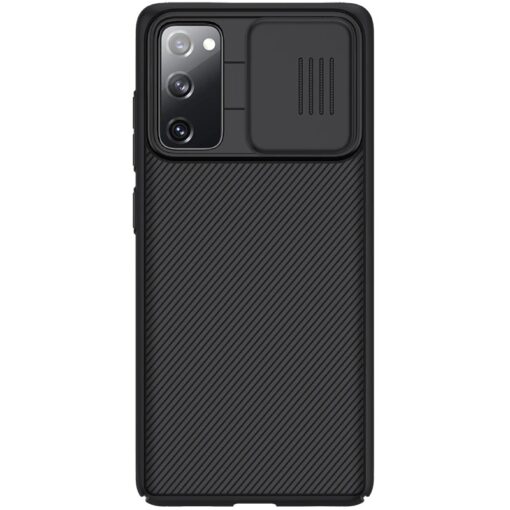 Capa Samsung Galaxy S20 FE 2020  c/ proteção da câmera slide – Preta