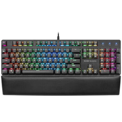 Teclado Gaming Mecânico Mars Gaming MK5 RGB Outemu SQ Brown PT