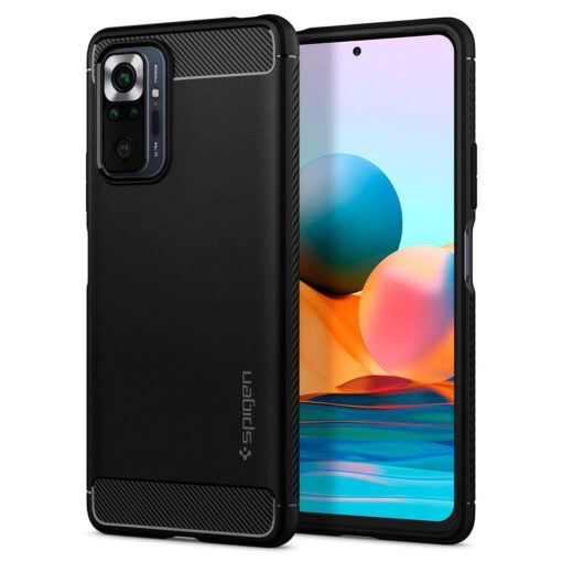 Capa Spigen Rugged Armor Xiaomi Redmi Note 10 Pro Matte Black