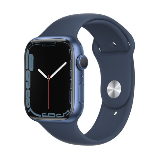 Apple Watch Series 7 GPS 45mm Alumínio Azul c/ Bracelete Desportiva Azul Abissal