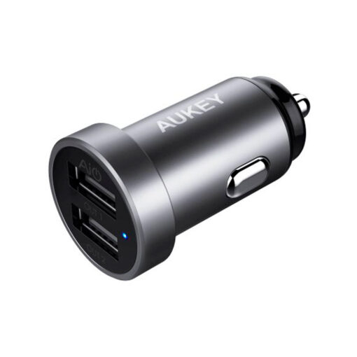 Carregador de Isqueiro AUKEY Enduro Duo CC-Q1 24W Dual USB Preto